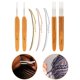 thumbnail image 4 of 7pcs 0.5 / 0.75mm Dreadlock Crochet Hook Lock Mango de madera Agujas de tejer Juego de agujas de de 7 piezas Hugo Ganchillo Dreadlock, 4 of 10