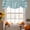 Blue, Sky Blue, Teal, Cream, variant on Abstract Sun Tie Up Valance Curtains for Windows, Kitchen Curtains Window Treatments, Middle Century Bohemia Sunshine Retro Blue Short Window Shades Valances for Bedroom Bathroom Cafe 42"x12"