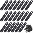 thumbnail image 1 of Fijación de soportes rectos de metal planos con tornillos para muebles de madera, 1 of 5