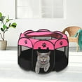 thumbnail image 5 of Ovzne Foldable Octagonal Pet Fence - Scratch-Resistant Cloth Dog Cage Tent For Puppy Delivery Room, 5 of 6