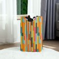 thumbnail image 6 of Yayeee Freestanding Laundry Hamper with Handle Collapsible Large Storage Basket for Clothes, Retro Abstract Pattern, 6 of 7