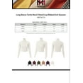 thumbnail image 2 of MixMatchy Women's Long Sleeve Turtle Neck Fitted Crop Ribbed Knit Sweater, 2 of 4