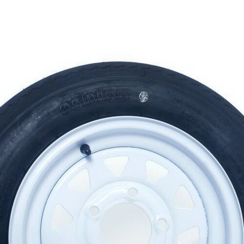 2x TL P811 530-12 Trailer Tires & Rims - 4 Ply, 5 Lug Pattern, 4" Width - Durable & Reliable Front/Rear Tires for Heavy Loads