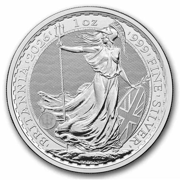 2026 U.K. 2 Pound 1 oz .999 Fine Silver King Charles Britannia BU