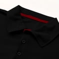 thumbnail image 7 of Mens Polos Shirts Short Sleeve , Button Up Golf Polos Shirt Contrast Color Tshirts Regular Fit Tennis T-Shirts Breathable Summer Casual Tee Tops Turn-Down Collar Pullover, 7 of 7
