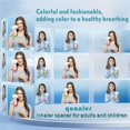 thumbnail image 2 of Espaciador de inhalador Quanler Nessi OTC Soft Silicone para adultos y niños, 2 of 9