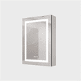 thumbnail image 4 of JERFIT 20x28 Inch Silver Aluminum LED Bathroom Medicine Cabinet with Mirror, Anti-Fog, Dimmable Light, Wall Mounted Storage, 4 of 10