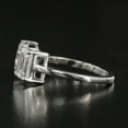 thumbnail image 4 of Bow Jewel 1.67 Ct Emerald Cut Diamond Ring - Toi Et Moi Wedding Ring - 14K White Gold Plated Ring for Women's - Two Stone Engagement Ring for Women's - Oval & Emerald Cut Diamond Anniversary Ring, 4 of 8