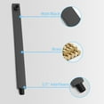 thumbnail image 3 of Kichae Matte Black Wall Mounted Shower Combo，12" Rainfall Shower Head and handheld shower with Brass Rough-in Valve, 3 of 7