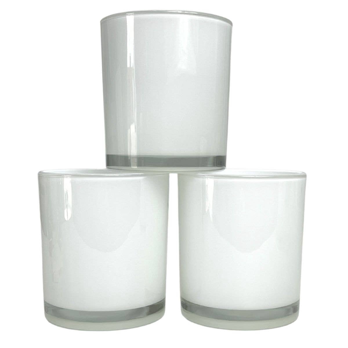 14 oz. Havana Milk White Empty Candle making Jar candle vessels for DIY candle-making projects (Box of 36) FREE SHIPPING