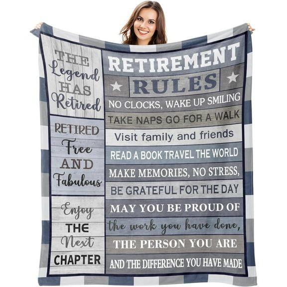 Retirement Gifts for Men 2024, Retirement Gifts for Men, Retirement Blanket, Retired Gifts for Men, Best Retirement Gifts for Coworkers, Doctors, Nurses, Teachers, Boss Throw Blankets 50"X60"