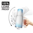 thumbnail image 3 of 40oz Tumbler with Handle and Straw, Vacuum Insulated Stainless Steel Travel Mug, Fits Car Cup Holder, Ice Crystal Print, 3 of 6