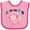 Pink and Red, variant on Inktastic I Love Axolotls with Bubbles Boys or Girls Baby Bib