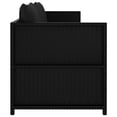 thumbnail image 5 of vidaXL 3 Piece Garden Lounge Set with Cushions Poly Rattan Black, 5 of 5