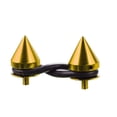 thumbnail image 3 of Xotic Tech JDM Quick Release Fasteners For Car Bumpers Trunk Fender Hatch Lids Spike ALUMINUM Gold, 3 of 5