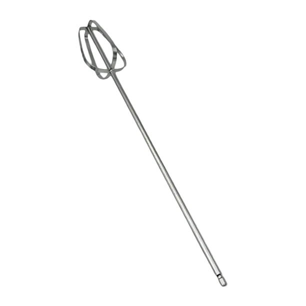 Varilla mezcladora de acero inoxidable para mezcladora de cemento, accesorio para taladro eléctrico, varilla para proyectos de jardinería y hormigón. 28 cm