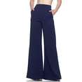 thumbnail image 2 of REALiKUN Womens Wide Leg Pants Lounge High Waisted Yoga Pants Comfy Pajamas Dance Sweatpants with Pockets Navy XXL, 2 of 5