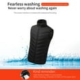 thumbnail image 3 of Plus Size Heated Jackets for Men Unisex Casual Zipper Four Control 21 Areas Heat Heating Vest USB Charging Vest, 3 of 7