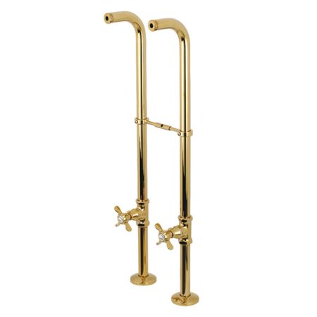 Kingston Brass Double Handle Floor Mounted Clawfoot Tub Faucet