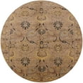 thumbnail image 1 of Ahgly Company Indoor Round Mid-Century Modern Light Brown Oriental Area Rugs, 5' Round, 1 of 6