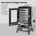 thumbnail image 6 of EAST OAK 725 Sq inches Portable Electric Smoker Digital Control with Leg Kit Night Blue, 6 of 7