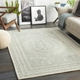 thumbnail image 4 of Hauteloom Parsonsburg Boho Hand Tufted Natural Fiber Wool Area Rug - Traditional Floral Carpet for Living Room, Bedroom, Dining Room - Sage, Ivory - 9' x 12', 4 of 8