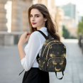 thumbnail image 6 of JIALIOU Mini Backpack Purse for Women Quilted Casual Daypack Small Travel Shoulder Bag, Mysterious Butterflies and Moon, 6 of 7
