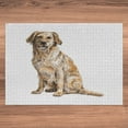 thumbnail image 5 of Ambesonne Yellow Lab Jigsaw Puzzle Durable Cardboard, Sketchy Drawn Labrador, 1000 pcs, Pale Brown Peach and White, 5 of 5
