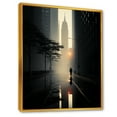 thumbnail image 2 of Designart "Minimalist Scenery Featuring Skyscrapers In Photography II" Skyscrapers Floater Framed Canvas Art Print, 2 of 5
