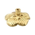 thumbnail image 2 of 2pcs Gold Flower Kitchen Cabinet Knobs Solid Brass Dresser Drawer Handles Pulls, 2 of 8