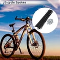 thumbnail image 2 of Unique Bargains 1 Set Universal Bicycle Spokes 13G Bike Wheel Spokes Nipple 45 Steel Black-171mm, 2 of 7