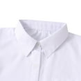 thumbnail image 3 of HAOTAGS Teen Boys Button Down Shirts for School (10-16Years) Solid Color Short Sleeve Lapel Shirts for Boys White Size 14 Years, 3 of 6