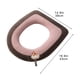 thumbnail image 3 of Asiento de Inodoro para El Hogar Engrosado con Asa, Juego de Inodoro Lavable de Invierno con Anillo de Inodoro, Asiento de Inodoro de Punto, 3 of 6