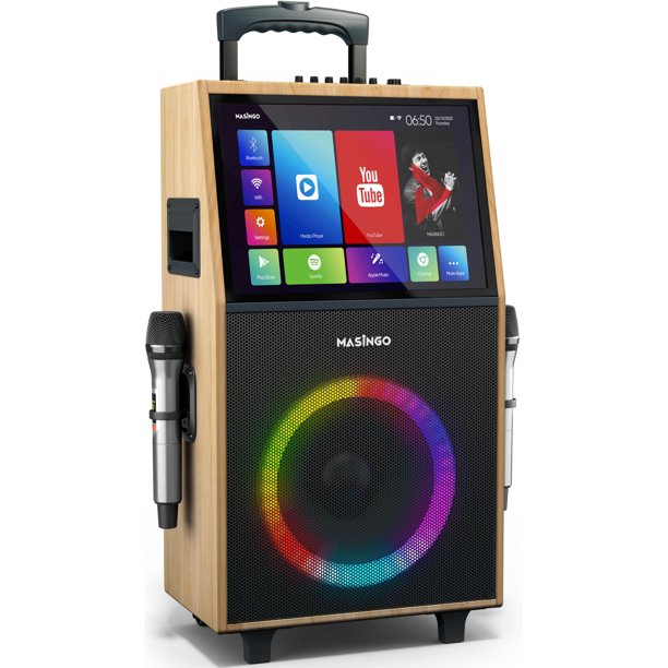 MASINGO 2022 New Professional Karaoke Machine with Lyrics Display