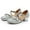 Silver, variant on HAOTAGS Children's Latin Tango Shoes, Princess Lightweight Dance Practice Leather Shoes Gold 24