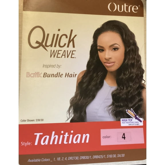 Outre Quick Weave Batik Bundle Hair -Style: Tahitian  - Color #4