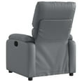 thumbnail image 2 of vidaXL Massage Recliner Chair Grey Faux Leather, 2 of 5