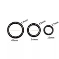 thumbnail image 4 of HOOUN 5 Pcs Candy Color O Ring Openable Keyring Keychain Ring Metal Spring Fastener-Black-41MM, 4 of 8