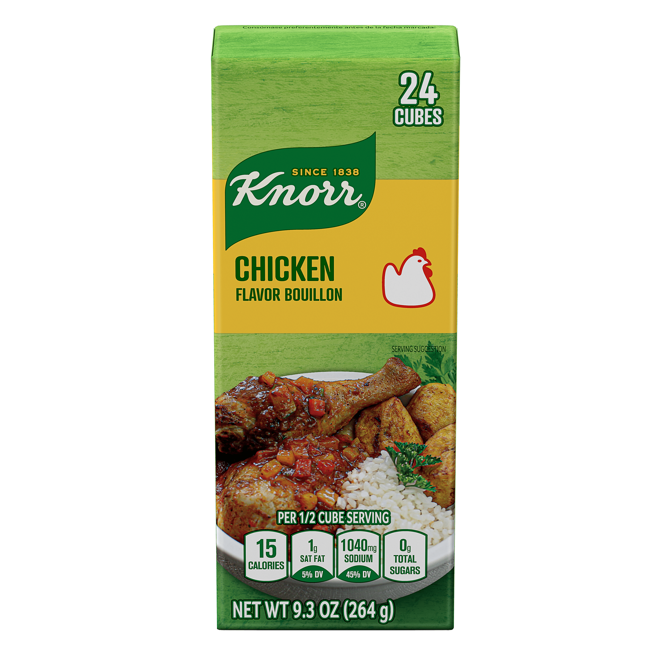 Knorr Chicken Flavor Bouillon, 9.3 oz Cubes, 24 ct