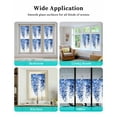 thumbnail image 6 of Window Privacy Film Blue Botanical Stained Glass Window Film Decorative Sun Block Window Cover Spring Foliage Eucalyptus Leaves Window Clings Static Adhesive Sticker for Bathroom 23.6"x78.7", 6 of 7