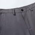 thumbnail image 4 of MIXUE Mens Shorts Summer Solid Color Elastic Waist Loose Fit Sports Beach Outdoor Activewear,Gray,XXXL, 4 of 9