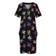 thumbnail image 4 of Vestido de fiesta elegante y lujoso con bolsillos sueltos y estampados de Stardrop Pride para mujer., 4 of 7