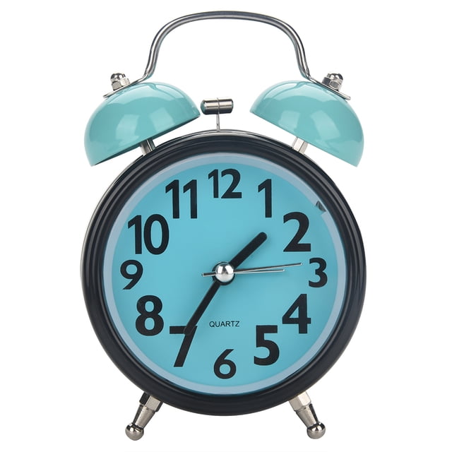 Reloj despertador Jadeshay doble campana Azul