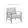 thumbnail image 5 of HomeStock Old World Charm Outdoor Metal Armchair Oatmeal/Oil Rubbed Bronze, 5 of 10