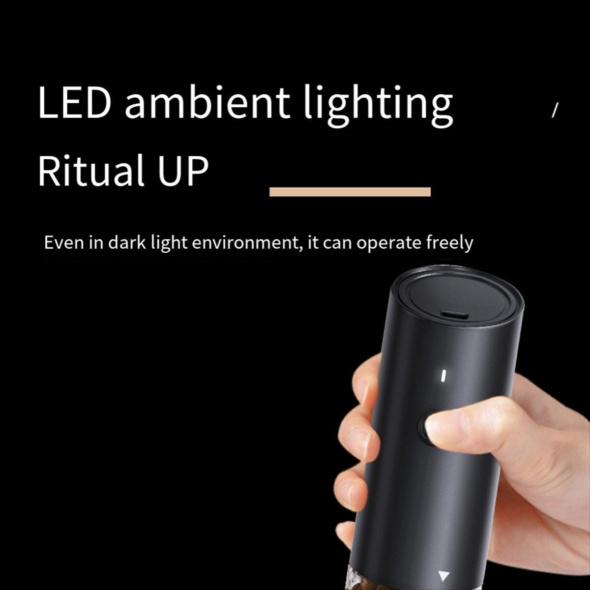 Electric Salt and Pepper Grinder Set, USB Rechargeable,Automatic Salt and Pepper Mill Grinder with Adjustable Coarseness
