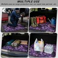 thumbnail image 3 of COEQINE Universal Boot Liner for Dogs Cats, All Season Washable Cargo Cover Heavy Duty Rear Trunk Mat for SUV Sedan Truck Halloween Decor, 29" x 39", Bat Tie-dye Purple, 3 of 7