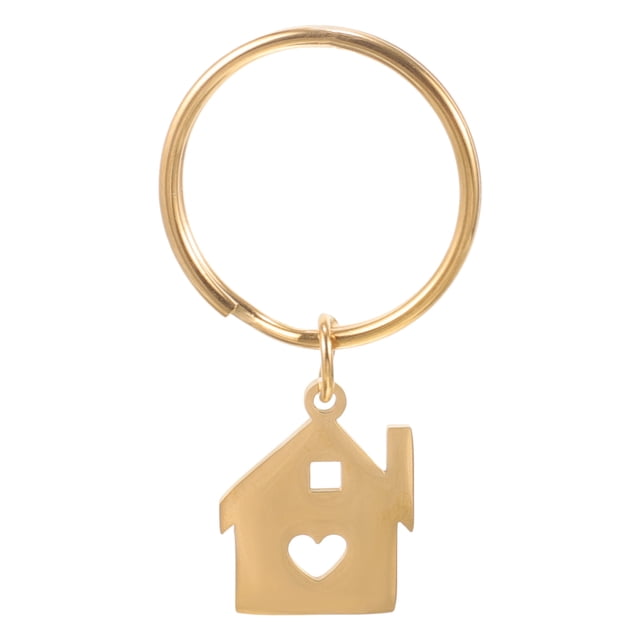 First Home Llavero Monedero Llavero Bolsa Colgante Decoración Casa Forma Llavero Único