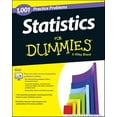 thumbnail image 1 of Pre-Owned 1,001 Statistics Practice Problems for Dummies, 9781118776049, 1118776046, Paperback, 1 edition, 1 of 1