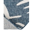 thumbnail image 4 of Unique Loom Outdoor Botanical Collection Area Rug - Palm (10' Round Blue/Navy Blue), 4 of 6