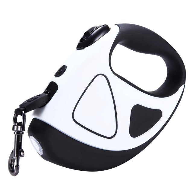 Retractable Dog Leash with LED Flashlight, Dog Safety Walking Leashes for Small Medium Large Dogs Dog Traction Leash with Anti-Slip Grip